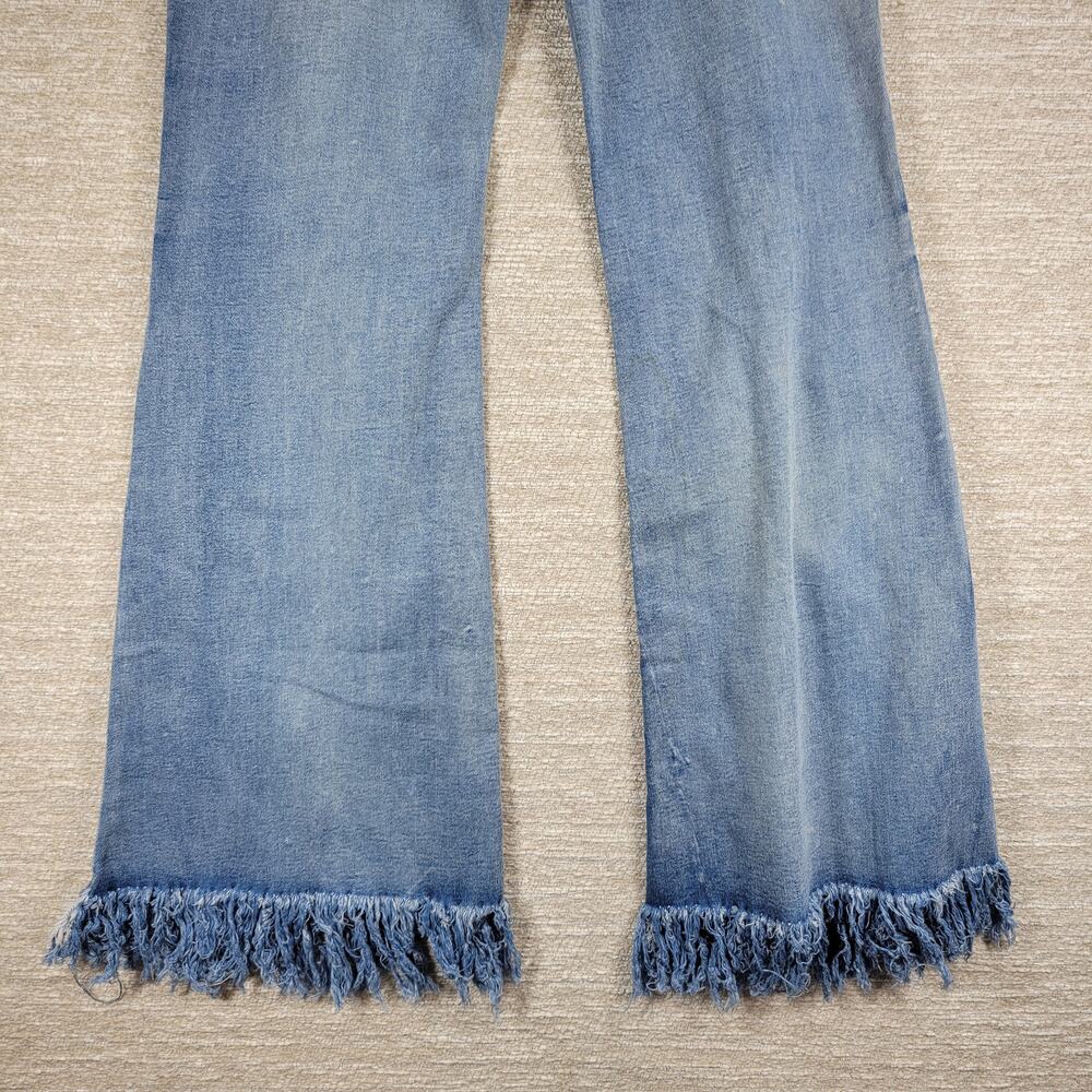 Elite Jeans Juniors 11/12 Flare Denim Distressed Fringe Hem Y2K Deadstock NWT - Picture 12 of 14